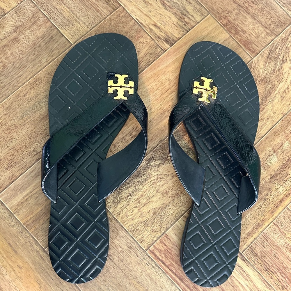 Tory Burch navy sandals